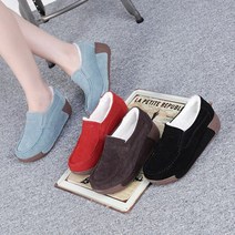 심플 퍼안감 가죽 슬립온 CNK78여