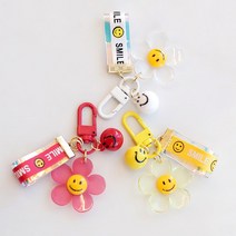 [니뜨] 스마일 키링 (3color) [뜨개도안증정] 열쇠고리 참장식, 옐로우