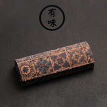 명품 수제 안경케이스 안경곽 코르크 문예 소가죽 오리지널 핸드메이드 유니크 파우치, 옵션1