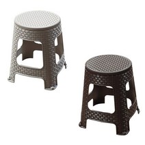 파라솔 야외 플라스틱 의자 편의점 라탄 행사용 1개, 마크트원 쿠팡 다크브라운-1개