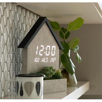 여자아이방꾸미기 led 조화 장식 집 모양 5단계 LED 벽시계 모던거실 개업시계 견고한