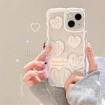 순수 하트 물결 아이폰케이스