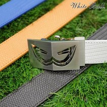 [KT알파쇼핑]화이트볼 백금 소가죽 남성골프벨트 엣지 Edge, 리젠R/화이트(리자드)_W7157AB