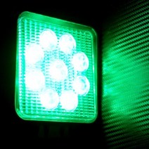 굿템 12V 24V차량용 27W 방수 그린LED써치라이트, 본상품선택