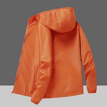 남성 하이킹 캠핑 방수 재킷 여성 반사 태양 보호 의류 대형 야외 윈드 브레이커, xxl, 협력사, Orange