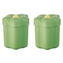 율라라 플라워 테이블 탁상 휴지통, 그린, 2p