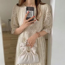여름 원피스 펀칭원피스