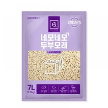 네모네모 두부모래 가는입자 라벤더 7L 고양이모래 고양이화장실모래 반려동물용품 고양이용품 흡수형모래 고양이화장실용품 우드펠렛모래 고양이화장실, 1개, 본상품
