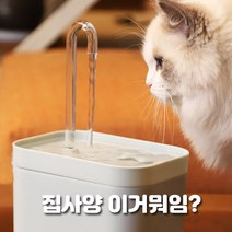 반려동물 정수기 워터 분수대 자동 급수기 고양이 물 분수 auto filter, 네이비블루, USB
