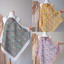 [크리스찬오자르]-펜지꽃- 에티켓 스카프 에티켓 손수건 무릅덮게 쁘띠손수건