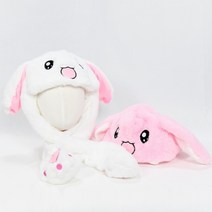 팔랑팔랑 움직이는 깡총 토끼모자 귀모자 2type