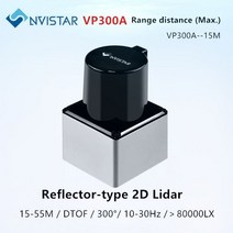Nvistar-VP300A 리플렉터 타입 2D DTOF rang 15 미터 라이다 센서 로봇 탐색 및 장애물 회피 화면 상호 작용 용, VP300A 15M