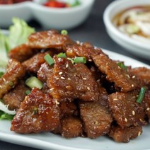 뼈없는 왕 돼지 갈비 수제 목살 양념 구이 800g 2팩 연말 특별 가격할인