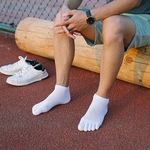 따뜻 통기성좋은 발가락 양말 남성 다섯 손가락 통기성 면화 사이클링 스포츠 러닝 솔리드 컬러 블랙 화이트 그레이 Soks Calcetines