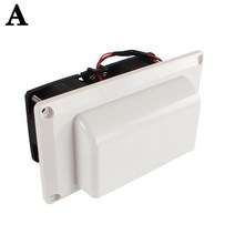 코번트 카라반 캠핑카 액세서리 DC12V 6W 레인지 후드 배기 팬 블랙/화이트 벤트 오일 흡입 주방 환기 모터홈, [02] white, 02 White