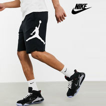 조던 점프맨 빅로고 프린팅 로고 쇼츠 반바지 블랙