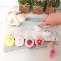 원터치 방식으로 편리하고 귀여운 다용도 줄자, 4.빨간꽃