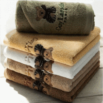 베어수건 기라로쉬 곰돌이타올 5종, 브라운혼합 (연밤2,진밤2,화이트1)