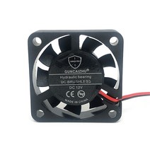 커스텀수냉 pc 쿨러 게이밍 12V 24V 40mm 40 cm 40x40x10mm 3D 프린터 그래픽 카드 냉각 팬 2 개/몫 유체, 02 24V_02 Oil bearing 3pin