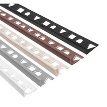 PVC L자 재료분리대(8 10 12mm) 5Color 2.4M _모서리마감 코너비드 코너몰딩 타일몰딩 L자몰딩 PVC몰딩 알루미늄몰딩 바닥마감 데코타일 타일재료분리대, 블랙