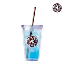 [천삼백케이] [탐앤탐스] 탐앤탐스 더블 콜드 텀블러 (16oz) 2개 세트, 단품