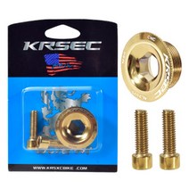 휠 너트 호환 KRSEC 자전거 크랭크셋 나사 M18/M20 MTB 도로 볼트 부품에 대한 7075 알루미늄 합금, 01 M18 Gold