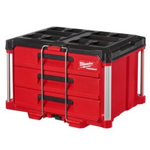 밀워키 48 22 8443 신제품 PACKOUT Drawer Tool Box (3-Drawer) 48-22-8443 팩아웃 3단 서랍장 48228443 3단공구함 3단공구통