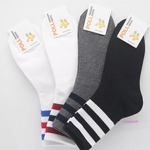 MMSa_여자긴목면양말 고등중학생흰색3켤레 매일여성3줄삭스 긴양말 발목편한 흘러내리지않는 안흘러내리는 여중생 목긴 장목vwx933