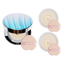 AGE20S 비타 브라이트닝 엔젤링 톤업 팩트 12.5g (SPF50+) 블루 본품 1개 리필 2개