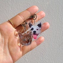 강아지 고양이 키링 키홀더 /오늘출발/ (유기견 유기묘 후원 기부아이템 기부상품), 고양이(주스)