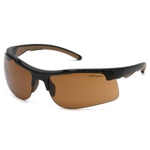 칼하트 Carhartt Rockwood 안전 안경201843, Frustration-Free Packaging, Sandstone Bronze Anti-fog