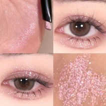 아이섀도우 라이너 펜슬 다이아몬드 글리터 페이스 메이크업 하이라이터 오래 지속되는 샤이니 핑크 실크웜, 한개옵션1, 05 05