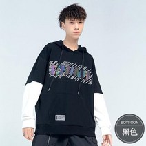 오버사이즈 보이 맨투맨 2021 가을 새 니트 탑 슬랙스 키즈 티셔츠 긴소매 스트랩 후디 패션 브랜드