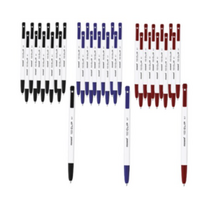 모나미 153 CLIP 볼펜 3종 세트 0.7mm, Black. Blue. Red, 24세트