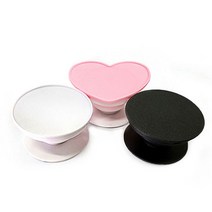 애니블링 제작 그립톡 레진 아트 만들기 핸드폰 홈형 블랙 diy 데코덴 부자재, B-02)원형 오목형 화이트
