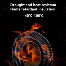 7.5mm-34.5mm PP 절연 골판지 파이프 와이어 호스 스레딩 플라스틱 보호 슬리브, 08 AD28.5mm  OD23mm_02 5M