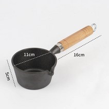 세라믹코팅 프라이팬 가벼운 인덕션용 후라이팬 업소용 스텐 kata cast iron mini nonstick flat bottom omelette pan with wooden, 11cm