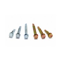 스틸하우스용 육각 양날피스 스크류볼트 황색 5봉 체결용 직결나사 철물용품, 14x120mm 100pcs
