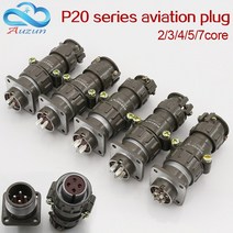 항공 플매트 카펫 러그 소켓 원형 커넥터 P20 시리즈 2.3.4.5.7 코어 직경 20MM 항공 플매트 카펫 러그, [03] 4 core