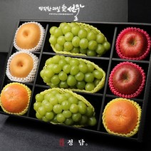 926 오전09시까지 주문시 명절전배송SSG 정담명품 과일 프리미엄 선물세트 정담 혼합 9호 (샤인머스켓3 사과2 배2 오렌지2 - 5kg) 보자기포장 -인증