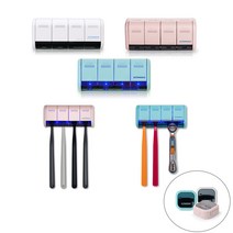 [휴대용칫솔살균기증정] 울트라웨이브 UVC LED 4인용 칫솔살균기 무선 벽걸이칫솔소독기 면도기살균, 화이트, TS04_화이트+TS02_화이트
