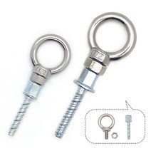 스텐 아이볼트 스크류 앙카 볼트 3/8 삼부 1/2 연부, 스텐아이볼트&스크류앙카(너트형), 3/8(삼부) 세트, 1세트