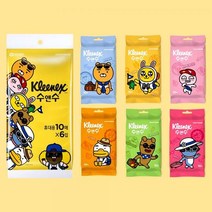 유한킴벌리 크리넥스 카카오수앤수물티슈 10매(6입)