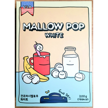 멜로팝 건조 마시멜로우 시리얼 화이트, 110g, 4개