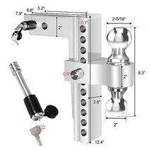 카니발 견인 볼 마운트 높이조절 알루미늄 단조
