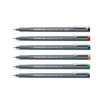 펜 스테들러 피그먼트 라이너 308 디자인 라인펜 라이너펜 드로잉펜 펜 잉크 스크랩북, 0.5mm 바이올렛