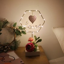 [에타홈] 하트 러브 LED 무드등 - Heart love LED lights, 색상/핑크