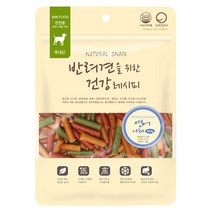 건강레시피 강아지 애견 간식 져키 연어 야채 혼합맛 300g