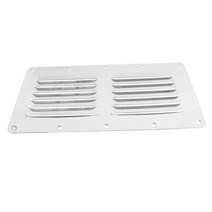 316 스테인리스 스틸 115 x 231mm4.5 x 9.1인치 통풍구 루브르 환기 그릴 플레이트 보트 요트 데크 하드웨어 요트용품, 없음