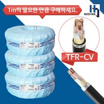 국산 전기선 CV 10SQX3C 전선 TFR-CV 절연 전력케이블 전원선 1M단위 절단
